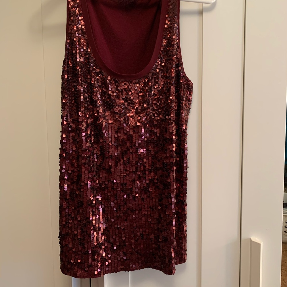 Sequin tank top